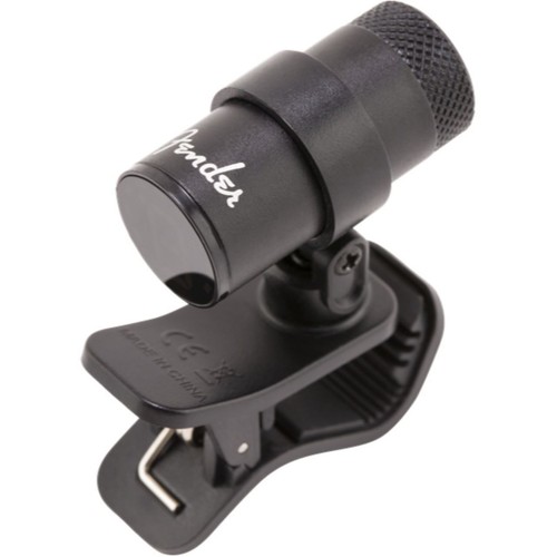 Fender Bullet Clip-on Chromatic Instrument Tuner with LED Screen, Black