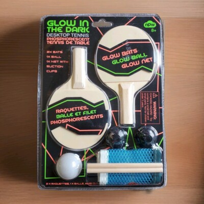 Desktop Tennis. Ping Pong. Glow in the Dark. Tennis de Table. New. Sealed