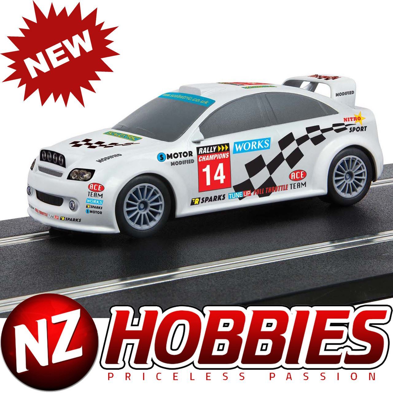 Scalextric C4116 Start Rally Car Team Modified 1/32 Slot Car