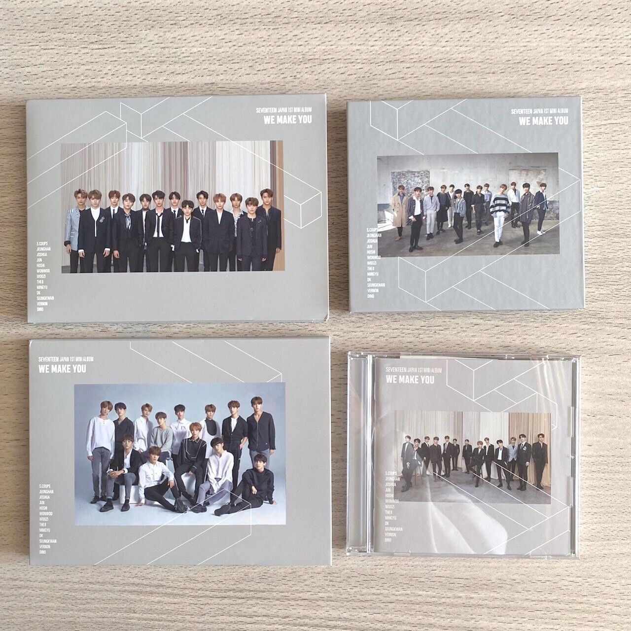 SEVENTEEN japan 1st mini album we make you 4 ver. set No SEVENTEEN japan 1st mini album we make you 4 ver. set No