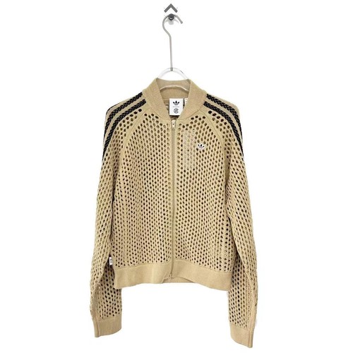 Pre-owned Adidas Originals X Clot Fw24 Collarless Knit Sweatshirt Unisex Brown