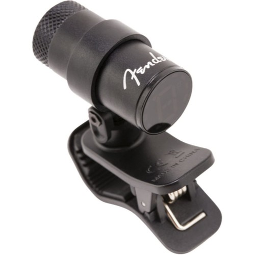 Fender Bullet Clip-on Chromatic Instrument Tuner with LED Screen, Black