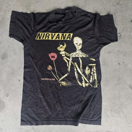 Nirvana incesticide S/S Tシャツ フェードブラック XL Nirvana Incesticide Reprint Single Stich Size XL Rare | eBay