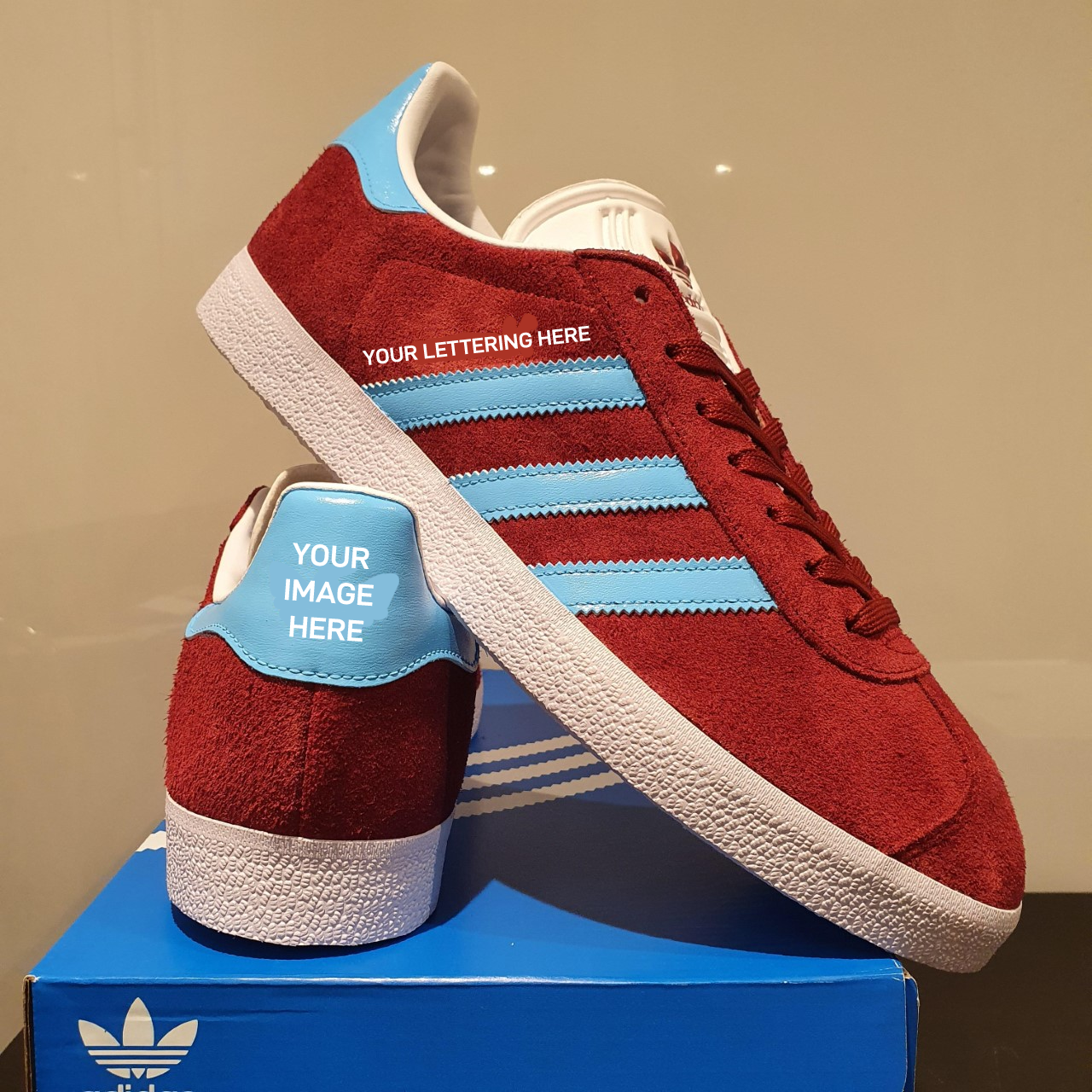 adidas gazelle personalized
