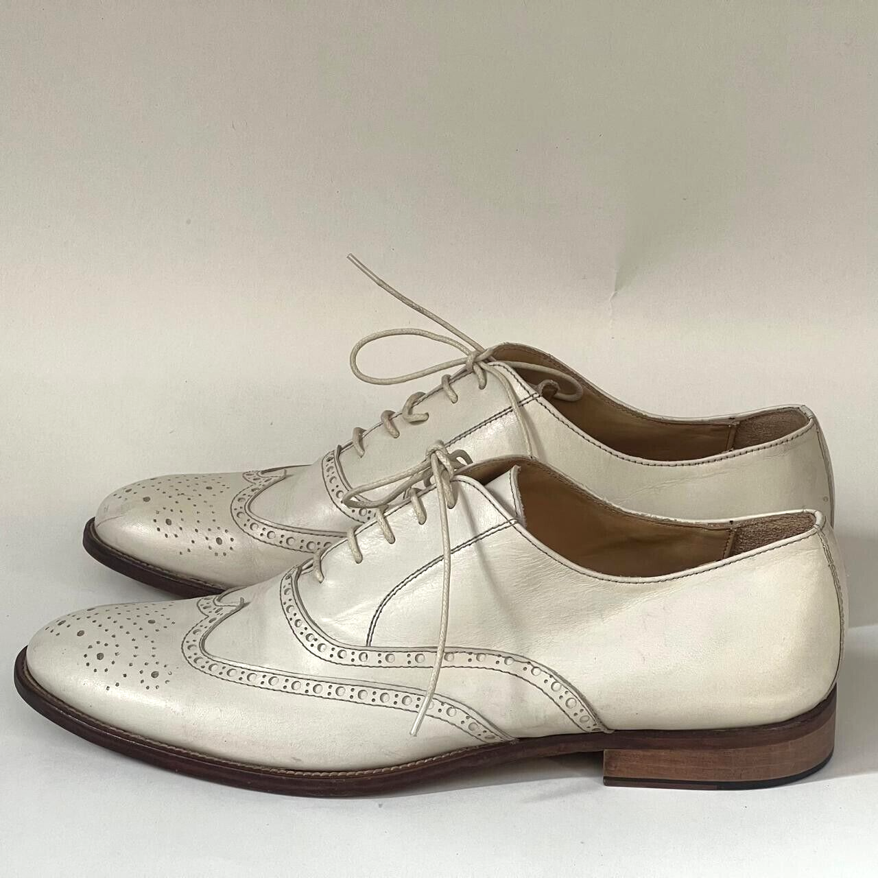 Lavorazione Artigiana Shoes Men's 44 White Leather Oxfords