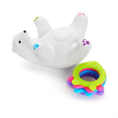 Munchkin Arctic Polar Bear Floating Baby Bath Toy, 12 Months+, Multi-Color