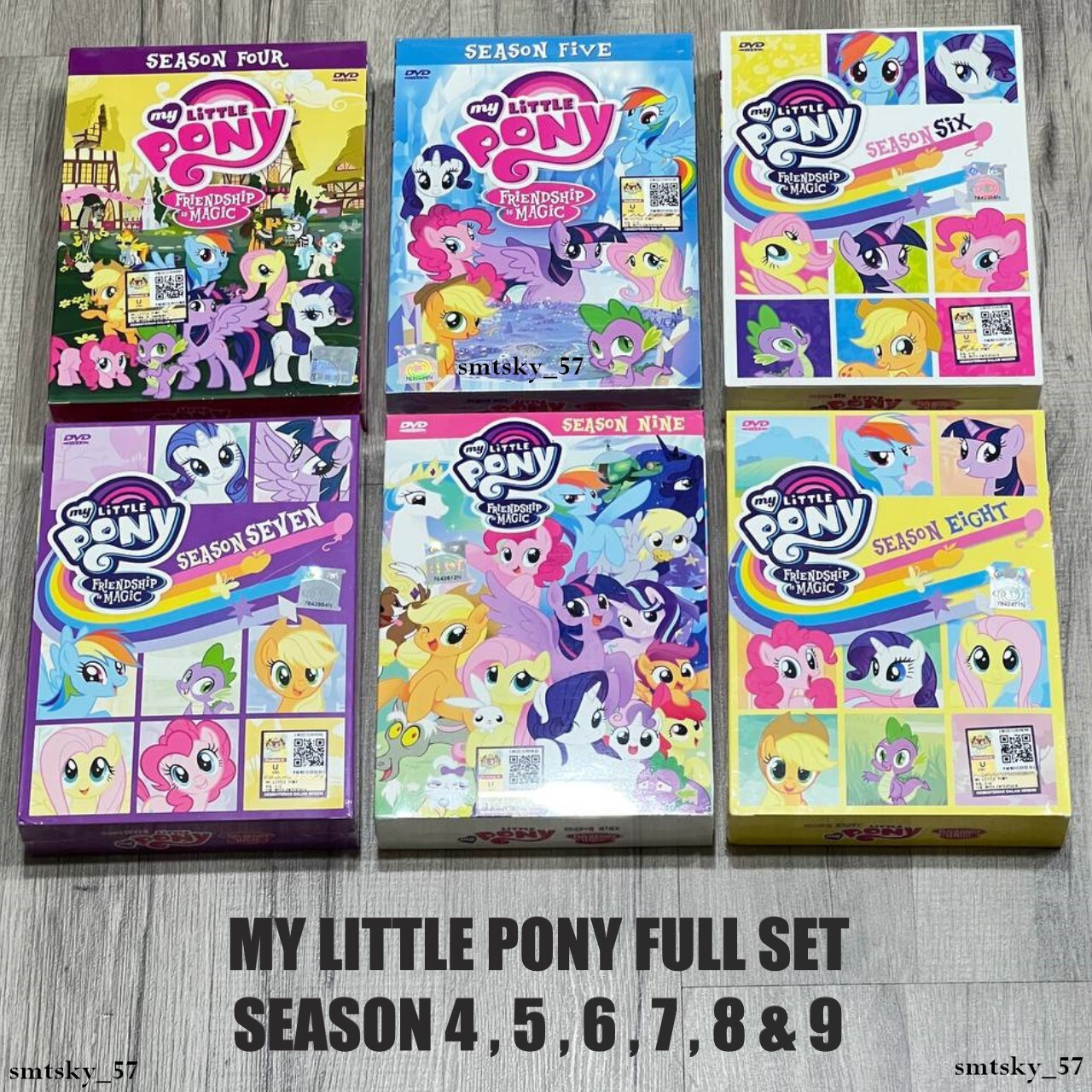 My Little Pony: Friendship Is Magic Season 4,5,6,7,8,9 DVD ~ All Region English My Little Pony: Friendship Is Magic Season 4,5,6,7,8,9 DVD ~ All Region English