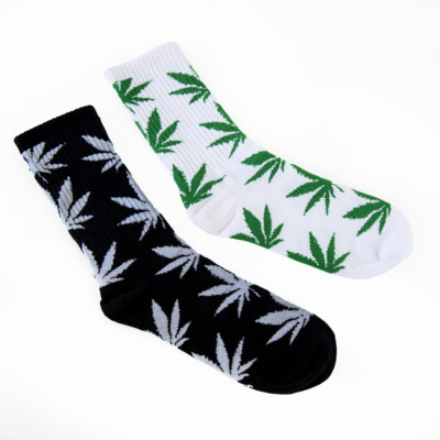 Weed Socks 2-Pair Crew for Men