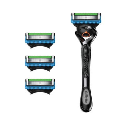 New Gillette ProGuide Mens Razor Kit Razor Handle & 4 Cartridges