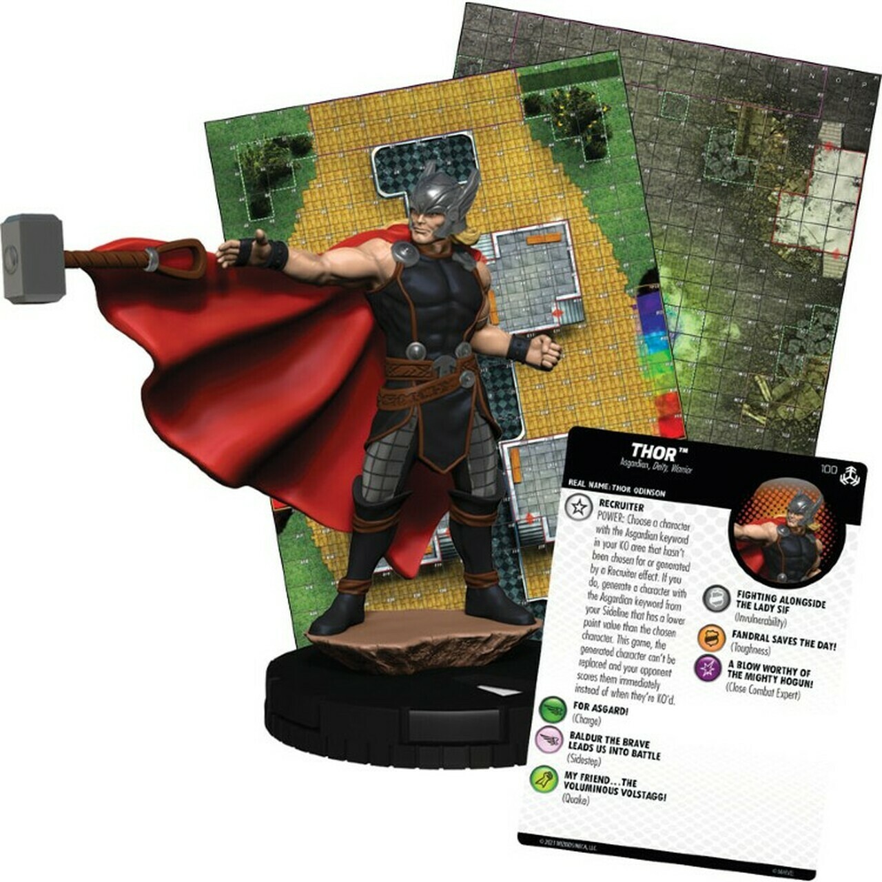 Играйте дома Комплект Avengers War of the Realms Marvel Heroclix ЗАПЕЧАТАНО НА ЗАВОДЕ