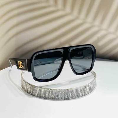 Pre-owned Dolce & Gabbana Dg4401-50187-58 Black Sunglasses In Gray