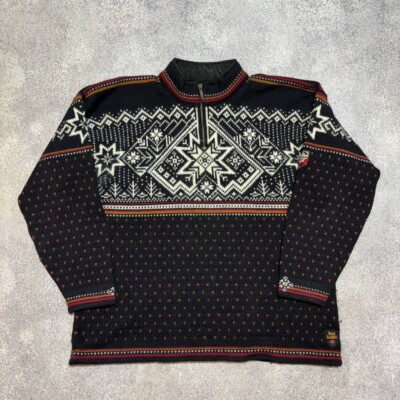 Dale of Norway Herren Norweger Wind Stopper Strick Lined Pullover Size XL