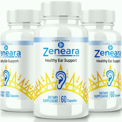 (3 Pack) Zeneara Advanced Ear Health Capsules to Support Optimal Tinnitus Relief