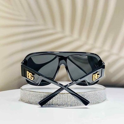 Pre-owned Dolce & Gabbana Dg4401-50187-58 Black Sunglasses In Gray