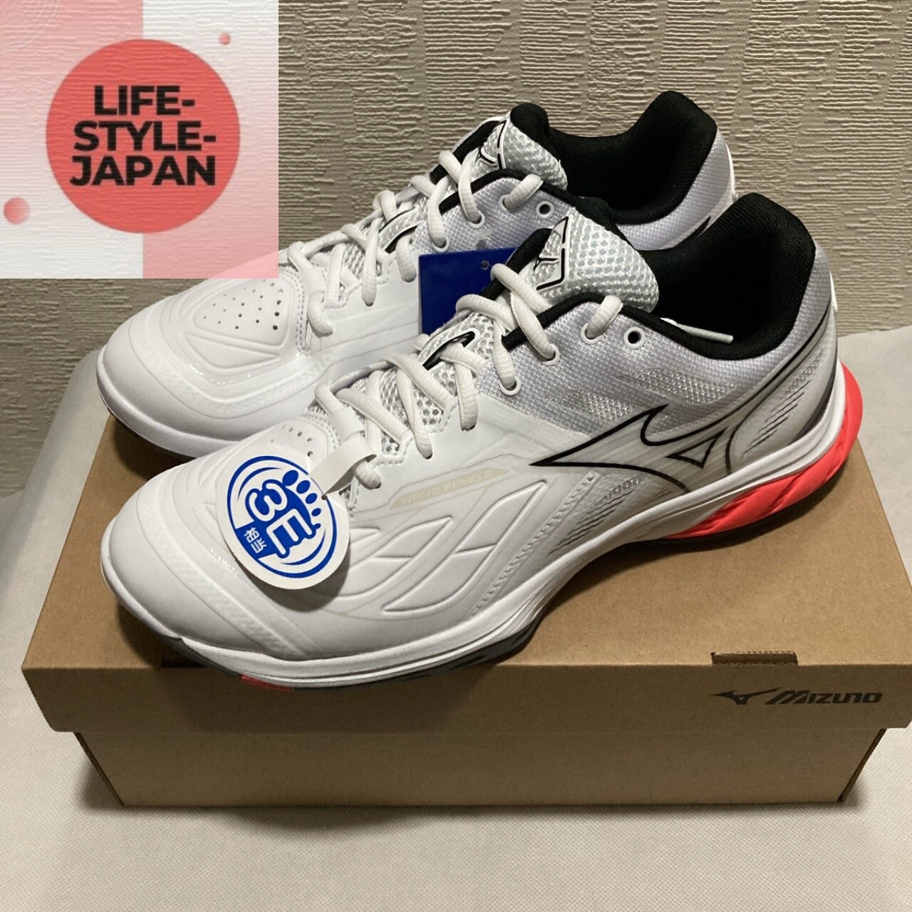 MIZUNO WAVE FANG 2 71GA2313 21 White/Black/Pink Unisex MIZUNO WAVE FANG 2 71GA2313 21 White/Black/Pink Unisex