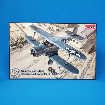 Beechcraft GB-2 Staggerwing (Traveller Mk.II) 1/48 Scale Model Kit RODEN 447