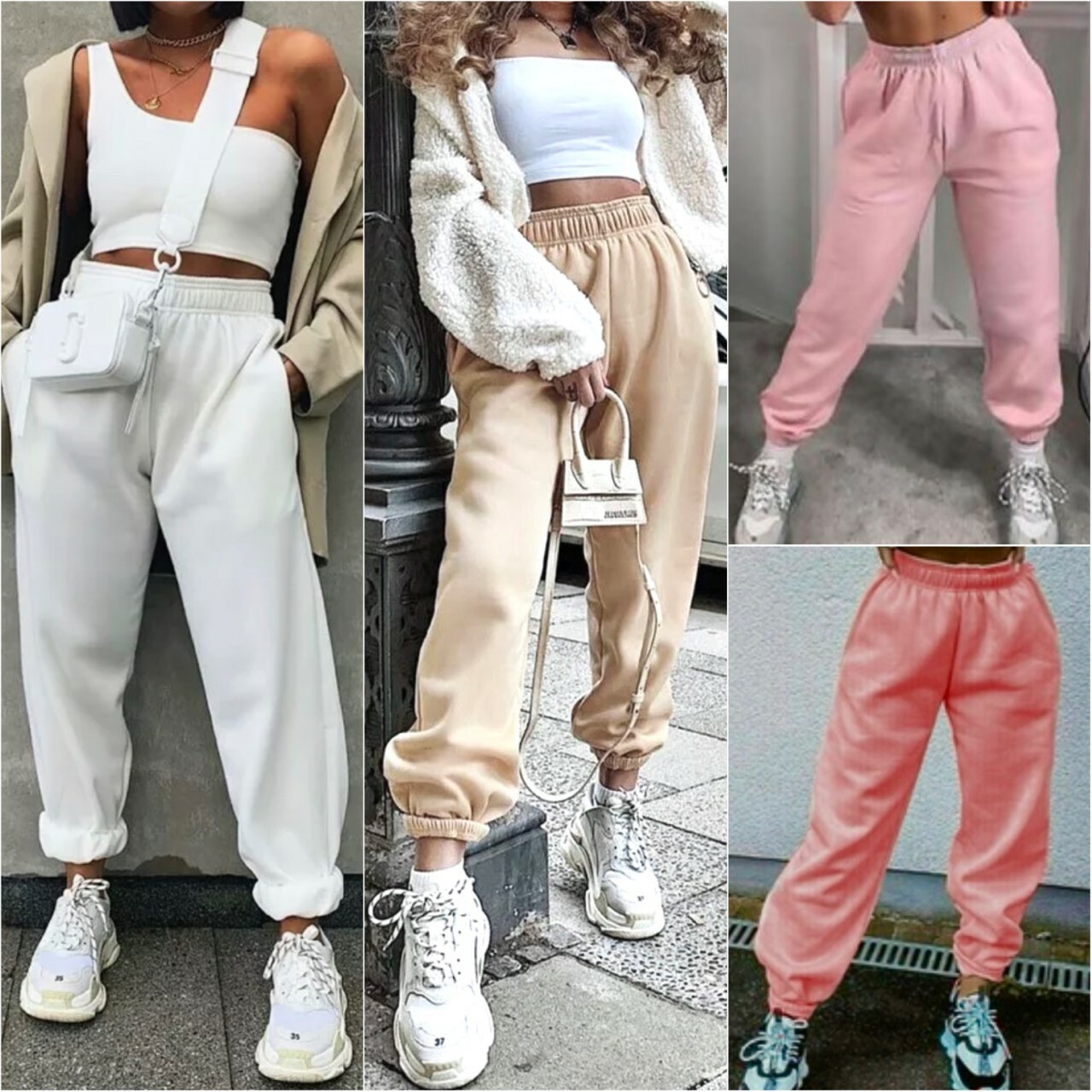 ボトムスその他 Ganni SS23 Ivory cotton blend joggers (T2925 135) $_57.JPG?set_id=8800005007