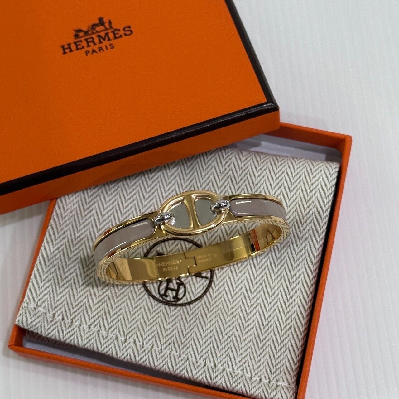 NEW HERMES Clic Clack Mini Clic Chaine D'Ancre Bracelet NEW HERMES Clic Clack Mini Clic Chaine D'Ancre Bracelet