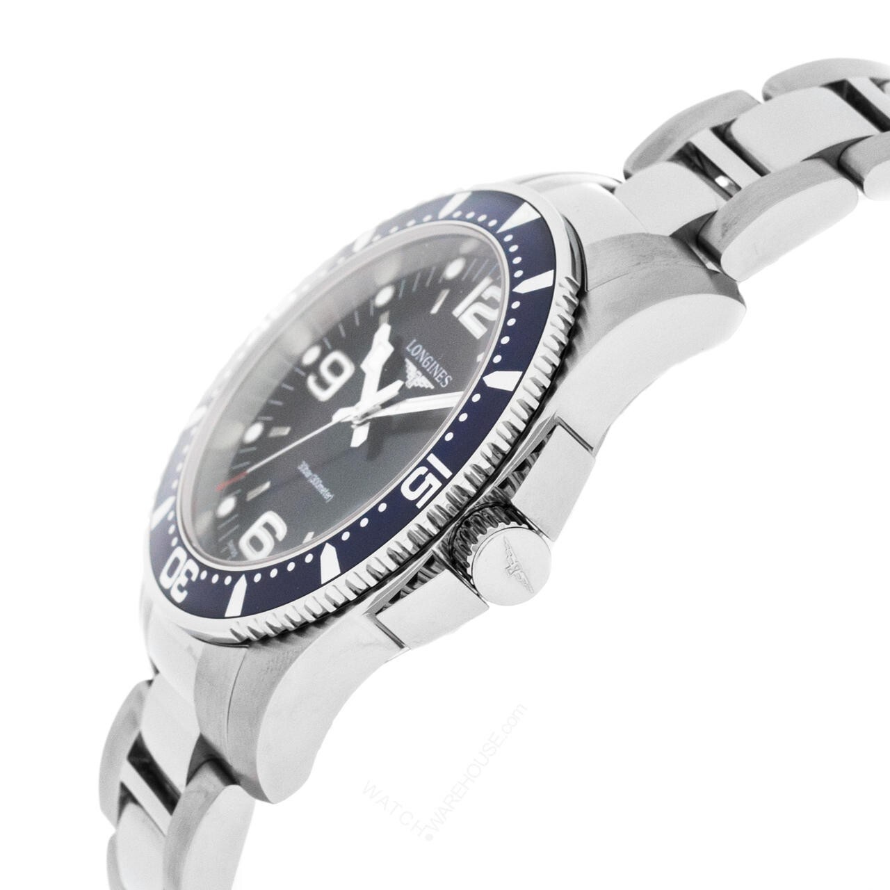 Pre-owned Longines Hydroconquest 41mm Quartz Ss Blue Dial Men's Watch L3.740.4.96.6