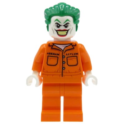 LEGO DC Minifigures   The Joker Orange Prison Suit from 10937 (WITH CATAPULT)
