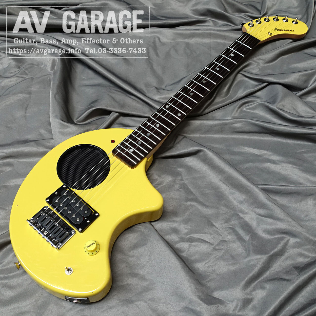 FERNANDES ZO-3 イエロー アンプ内蔵エレキギター フェルナンデス