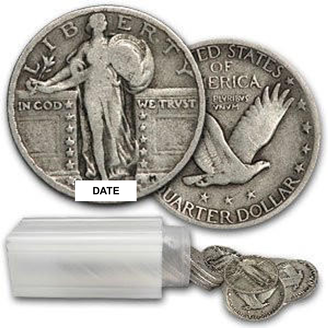 Standing Liberty Quarter Roll - 40 Coins - Full Readable