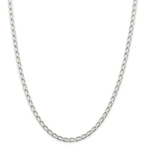 Sterling Silver 4.3mm Open Link Chain Necklace or Bracelet