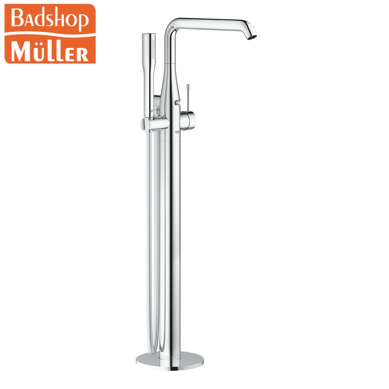 Wannenarmatur f. freistehende Wannen, Bodenmontage Grohe Essence  23491001