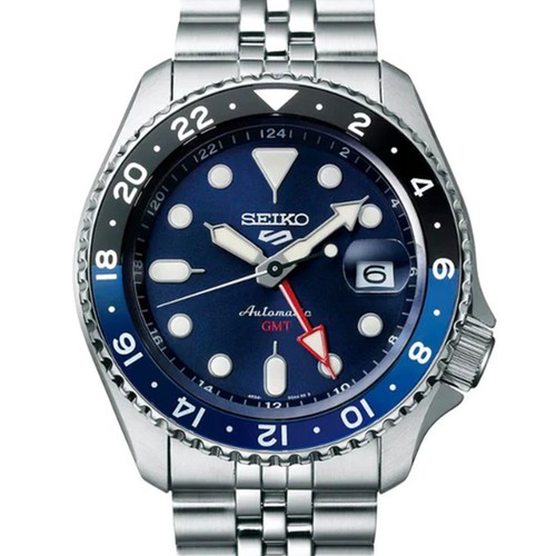 Pre-owned Seiko 5 Sports Ssk003 Blue Dial 10 Bar Stainless Steel Automatic Ssk003k1