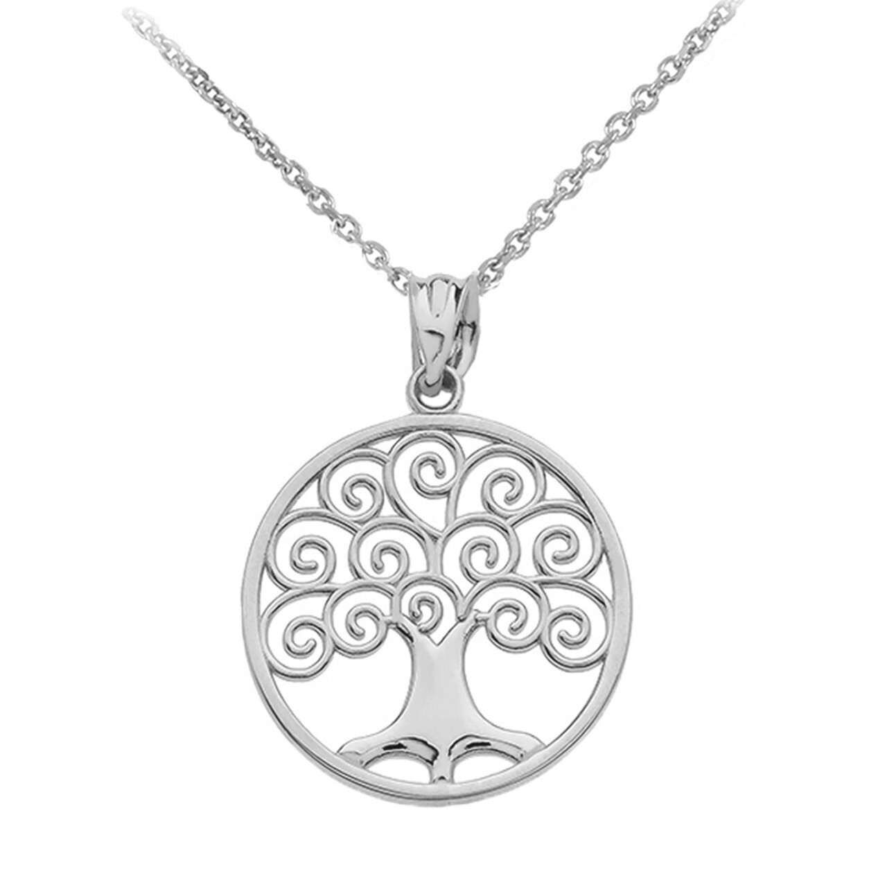 ★★New Balance★★ Silver 925 Alice Drop Long Necklace NZ24 925 Sterling Silver Tree of Life Openwork Pendant Necklace