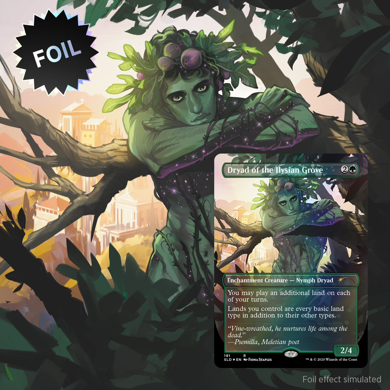 マジック：ザ・ギャザリング MTG Secret Lair Fiona Staples foil MTG Secret Lair Dryad of the Ilysian Grove #191 -SLD Fiona