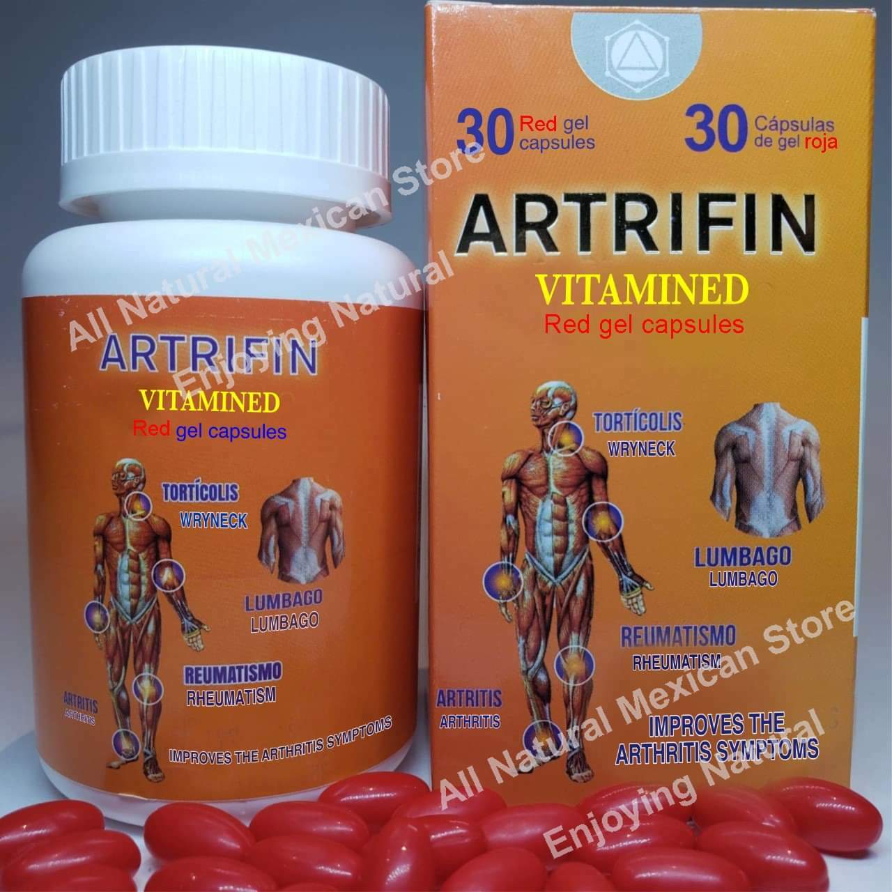 ARTRIFIN VITAMINADO Arthritis Joint Pain, Reumatism, 30 softgel caps ORIGINAL 1