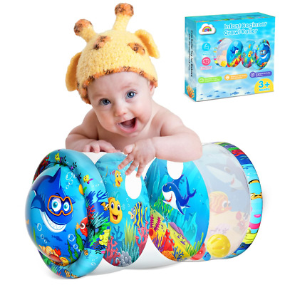 Baby Crawling Boys Toys 6-12 Months - Inflatable Tummy Time Toys for Infant Todd