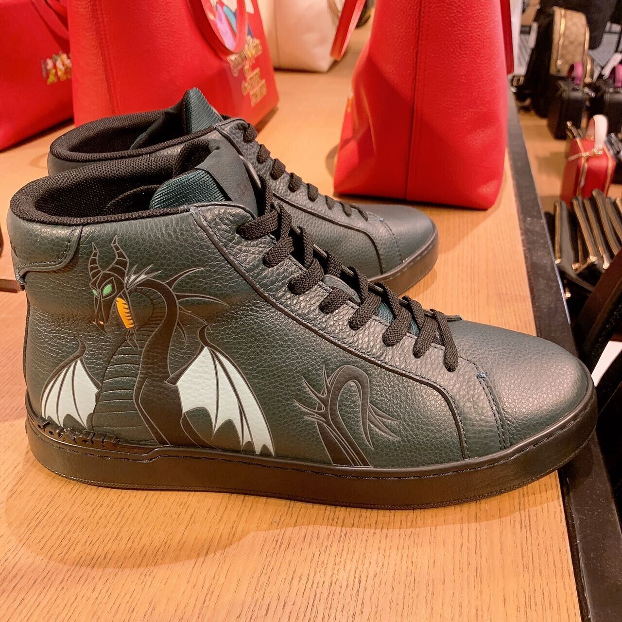 NWB Coach MEN'S Disney Clip High Top Sneaker With Maleficent NWB Coach MEN'S Disney Clip High Top Sneaker With Maleficent