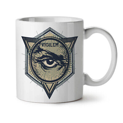 Vintage Triangle NEW White Tea Coffee Mug 11 oz | Wellcoda