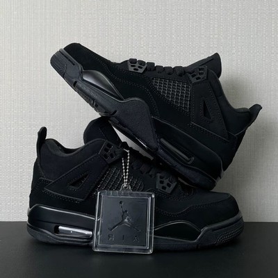 Nike Air Jordan 4 Retro Black Cat Classic air-cushioned, versatile and comfortab