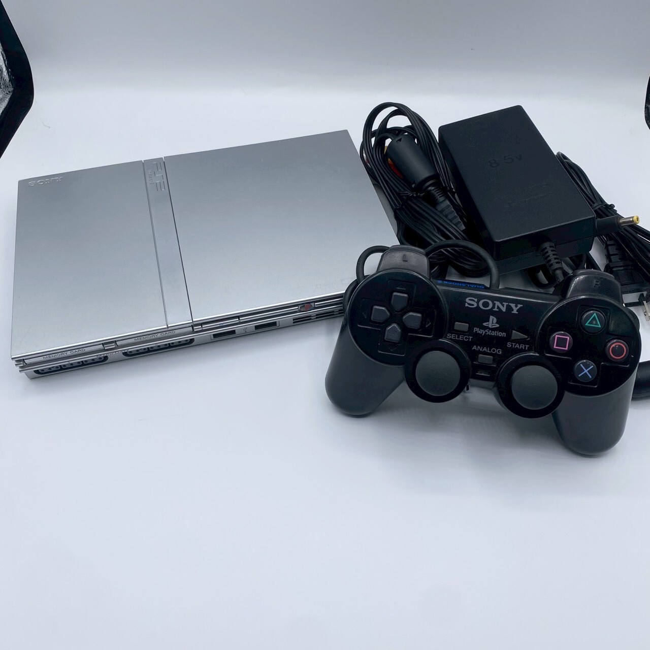 SCPH-75000 PlayStation2✨ Sony PlayStation 2 PS2 SCPH-75000 Sliver Slim Console Tested