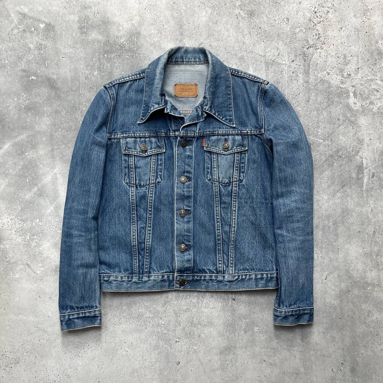 Vintage 70s Levis 70577 Orange Tab Type 3 Trucker Denim Vintage 70s Levis 70577 Orange Tab Type 3 Trucker Denim