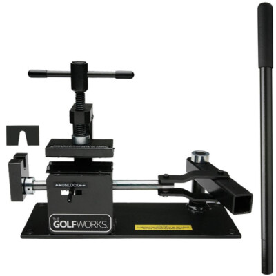 Fast Shaft Extractor   22'' Lever Heavy Duty Bench Mount Golf Club Repair Tool