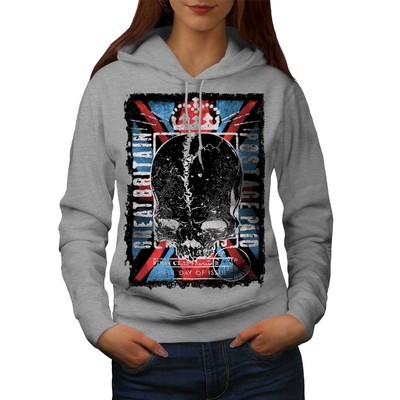Wellcoda Great Britain Queen Postal Womens Hoodie