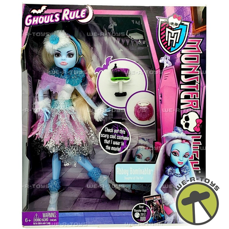 New Monster High Abbey Bominable Ghouls Rule Doll 2012 PoupÃ©E Neuve
