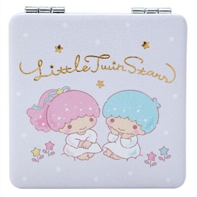 Japan Sanrio Little Twin Stars Pocket Mirror, Compact Mirror