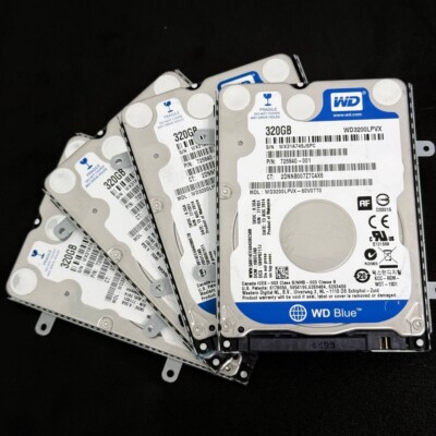SET OF 4 Western Digital Scorpio Blue 320GB SATA   (WD3200LPVX) 