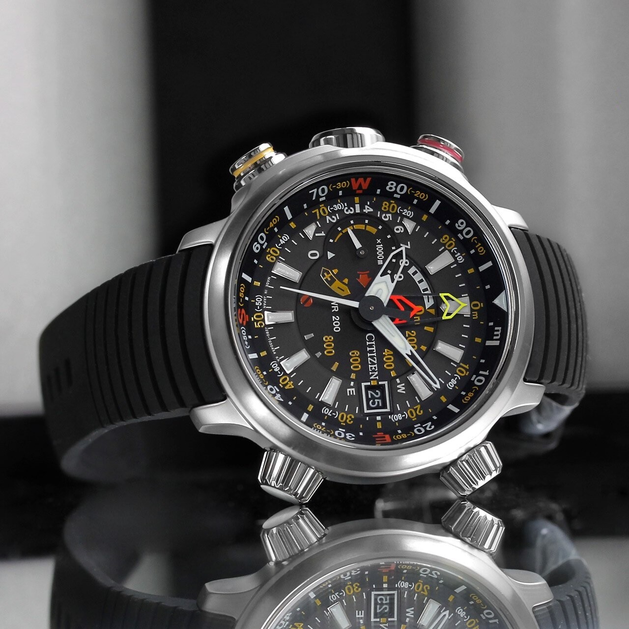 Pre-owned Citizen Bn4021-02e Promaster Ecodrive Sup Titanium, Free Shipping