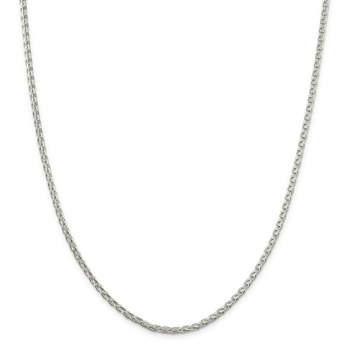 argue／SILVER.925 75㎝　NECKLACE Sterling Silver 2.75mm D/C Spiga Chain Necklace QDS080 | eBay
