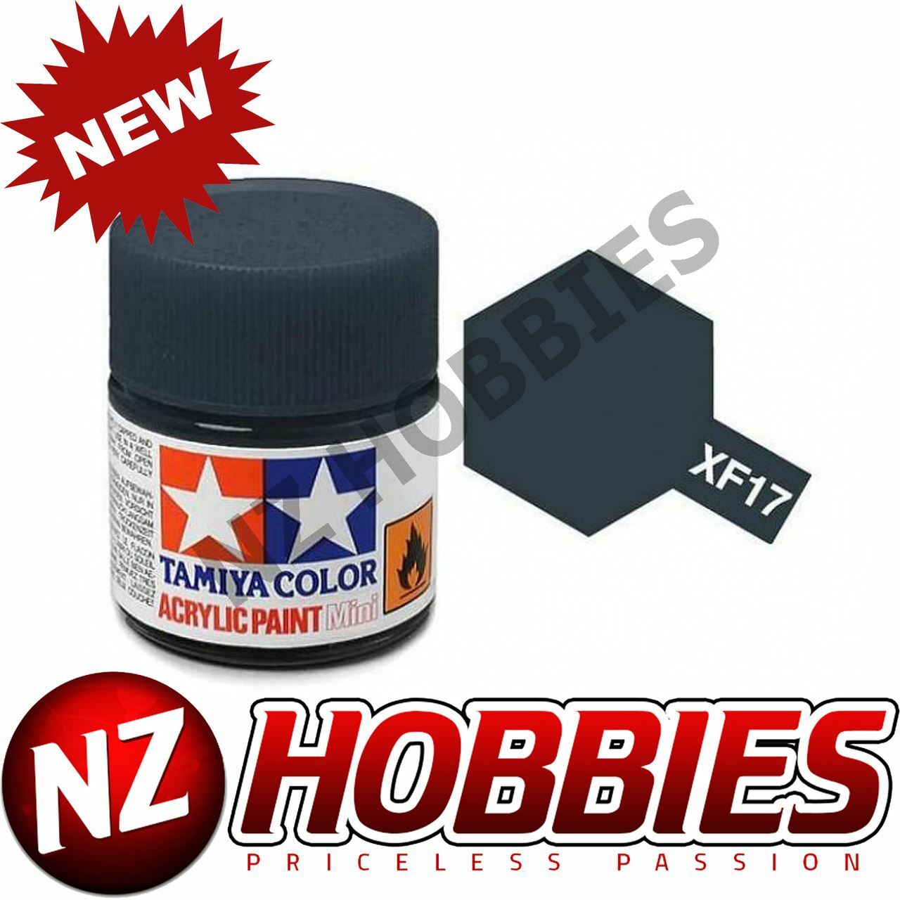 TAMIYA TAM81717 Acrylic Mini XF17, Sea Blue