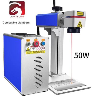 VEVOR Fiber Laser Marking Machine 50W Metal Engraver Marker Engraving 7.9x7.9in