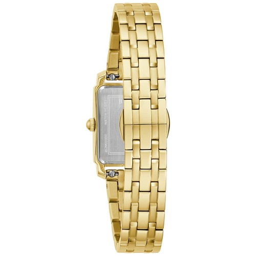 Pre-owned Bulova Sutton 97l177 Quartz Gold-tone Classic Stainless Steel Watch