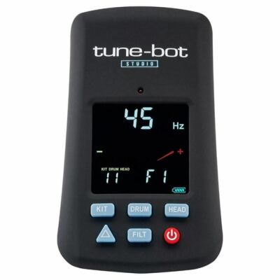 Tune Bot STUDIO Electronic Drum Tuner with Memory & Storage Case - Black 
