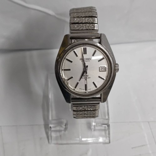 Seiko King Seiko 5625-7000 Vintage Hi-Beat Silver Round